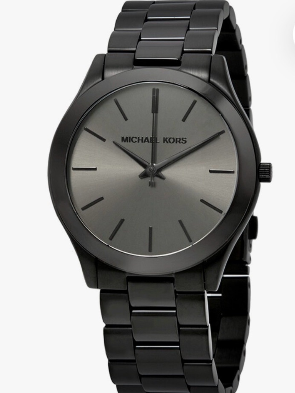 Michael Kors men’s Slim Black Stainless Steel Watch